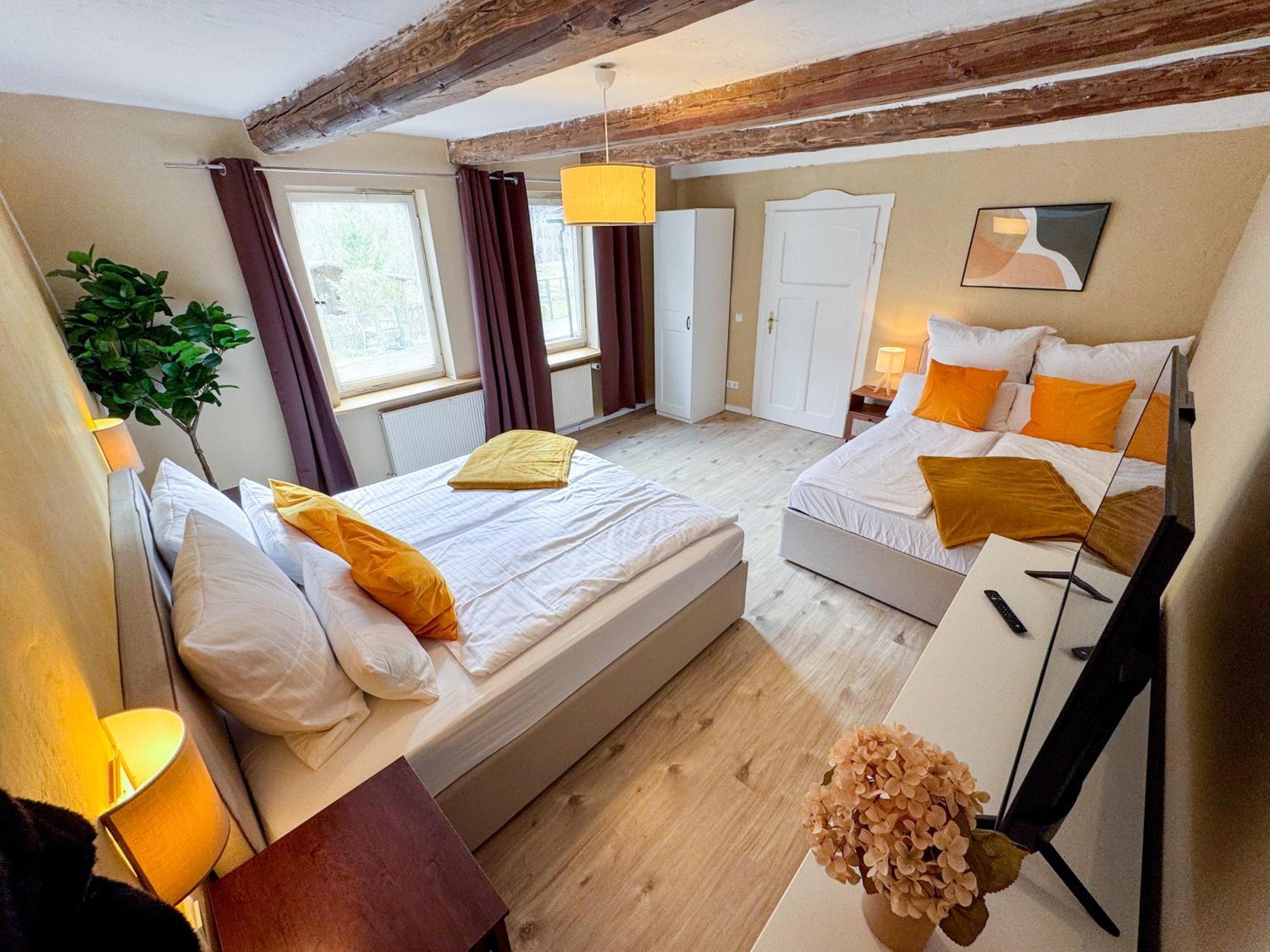 Haus Ludwig - Saniertes Fachwerkhaus Im Harz - 12 Personen Villa Thale Buitenkant foto